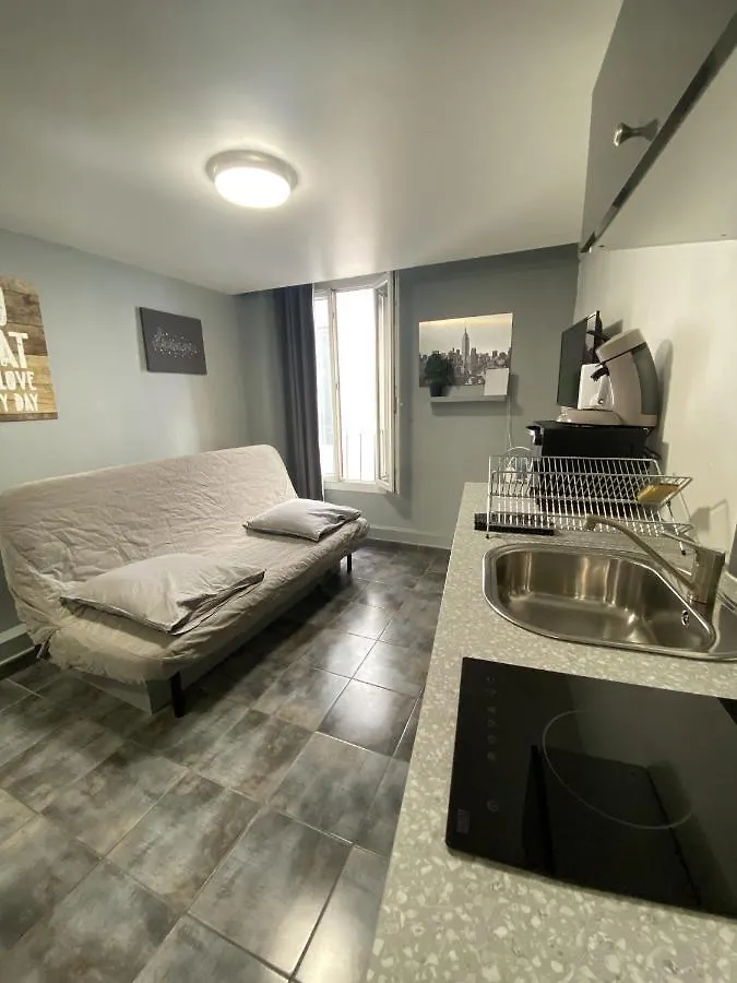 Apartament Place D'Armes Studio 5' Train/ Port/ Stade/ 10' Plage Wifi Tulon
